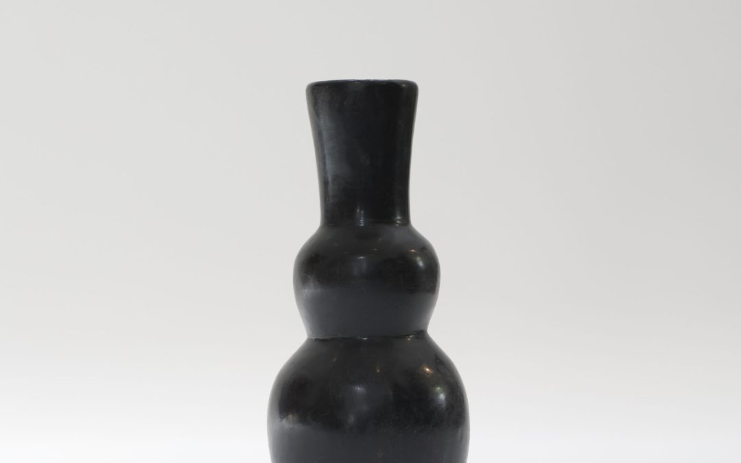 Black Tadelakt Vase